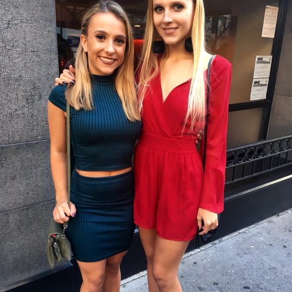 Missguided Dresses & Skirts - Missguided Dark Teal Two-Piece Set